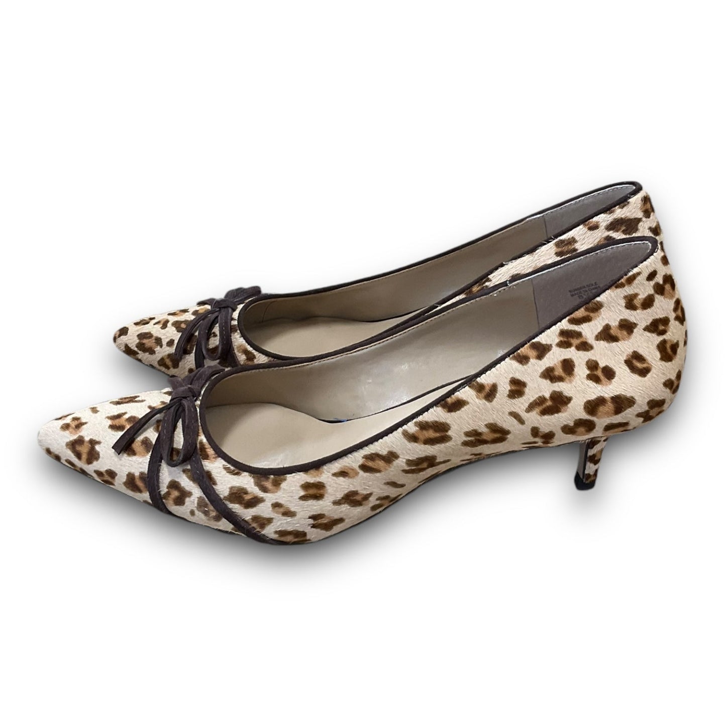 Shoes Heels Kitten By Ann Taylor In Animal Print, Size: 8.5