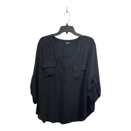 Blouse 3/4 Sleeve By Torrid In Black, Size: 2x