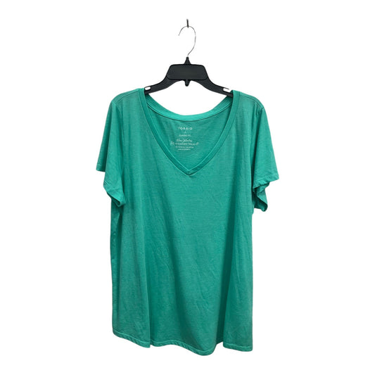 Top Short Sleeve By Torrid In Teal, Size: 3x