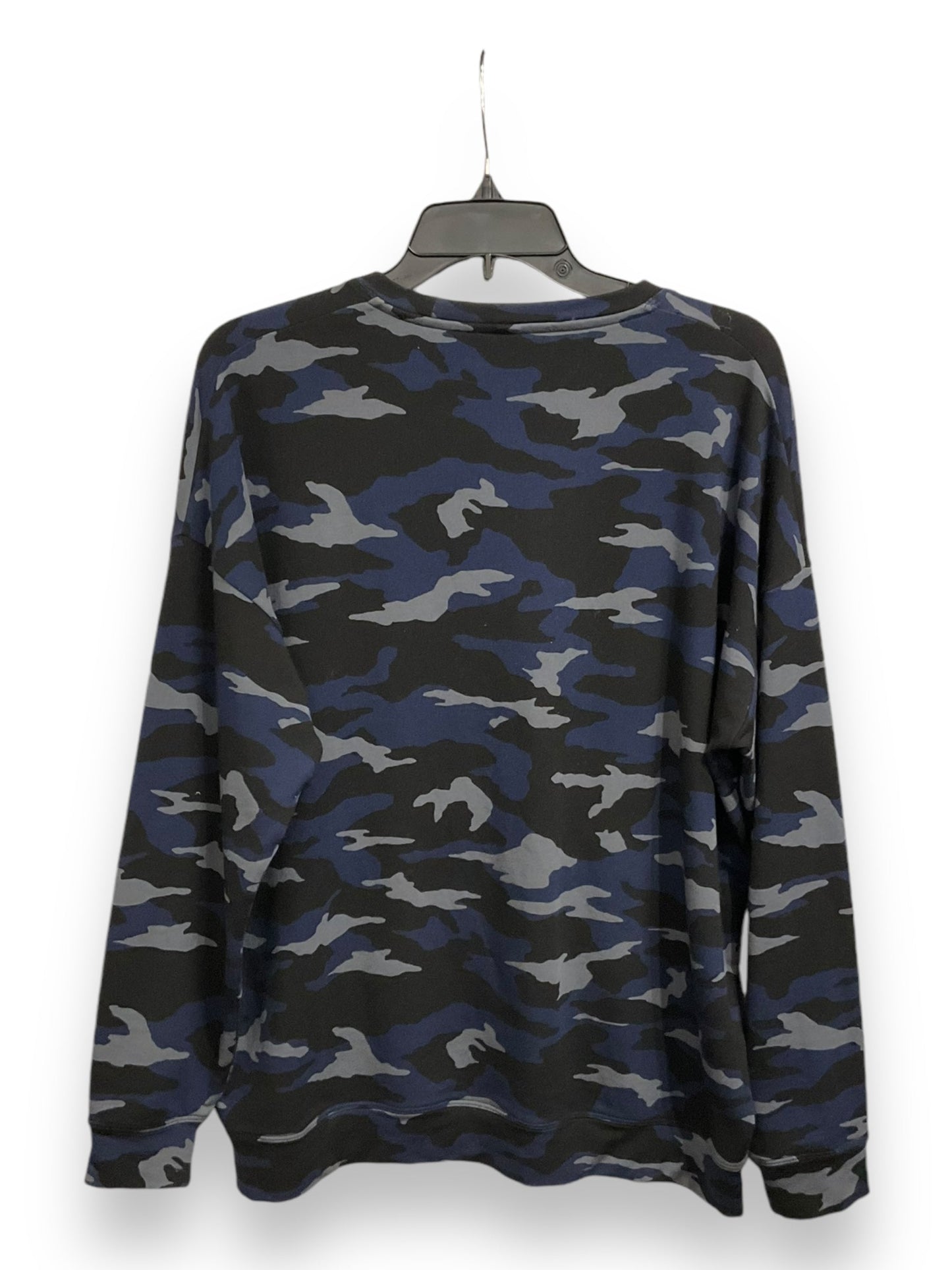 Athletic Sweatshirt Crewneck By Athleta In Camouflage Print, Size: M