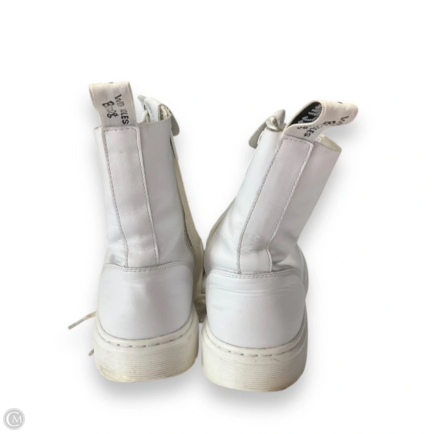 Boots Combat By Dr Martens In White, Size: 9