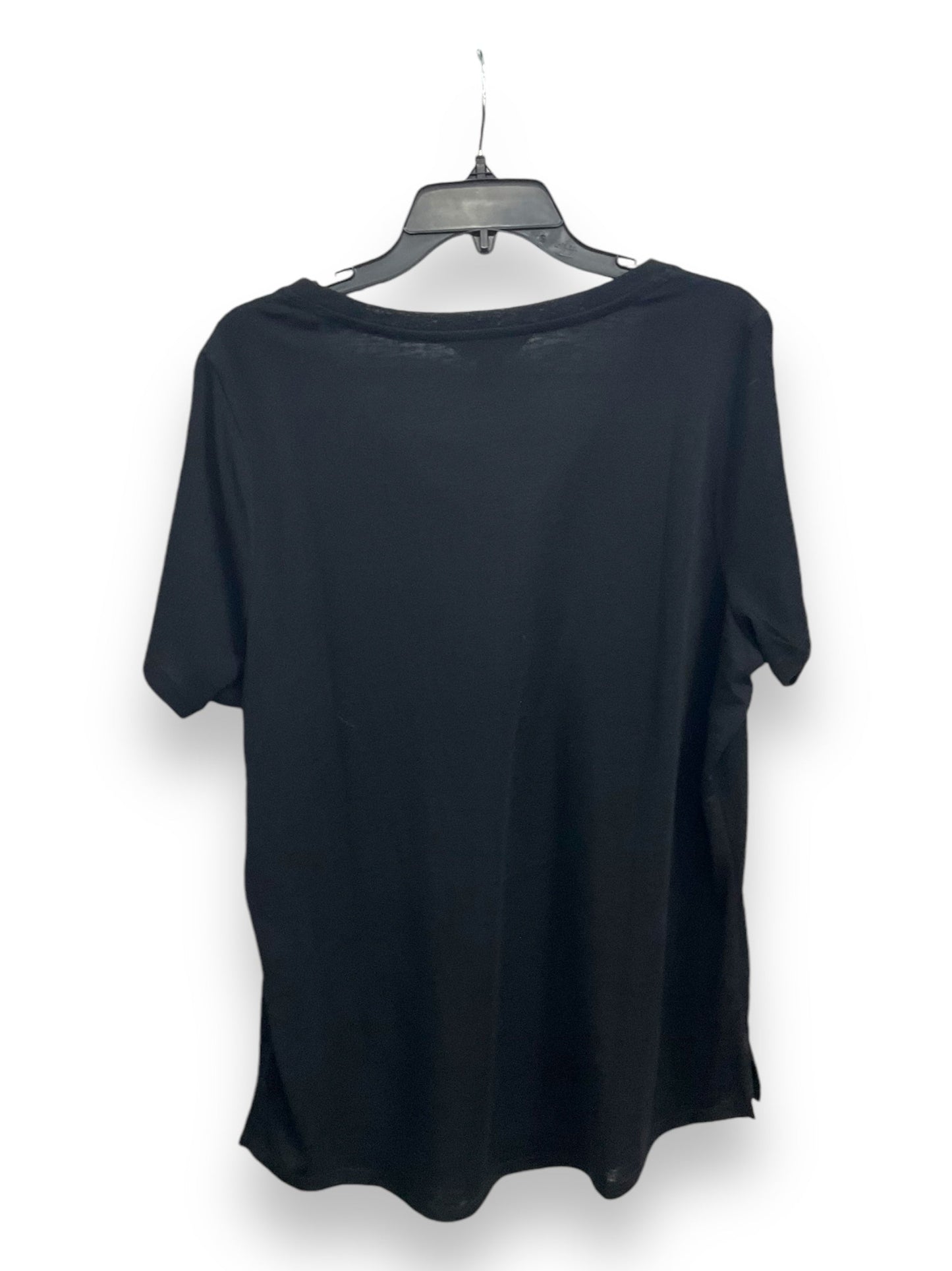 Athletic Top Short Sleeve By Athleta In Black, Size: Xl