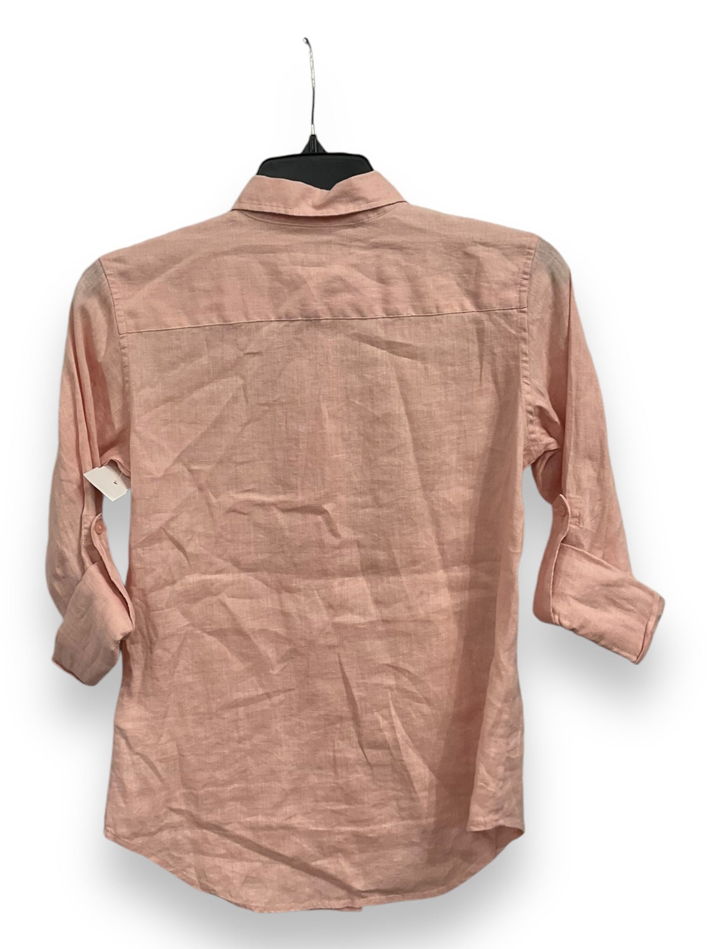 Blouse Long Sleeve By Lauren By Ralph Lauren In Pink, Size: Xxs