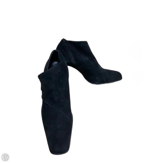 Boots Ankle Heels By Donna Karan In Black, Size: 7.5