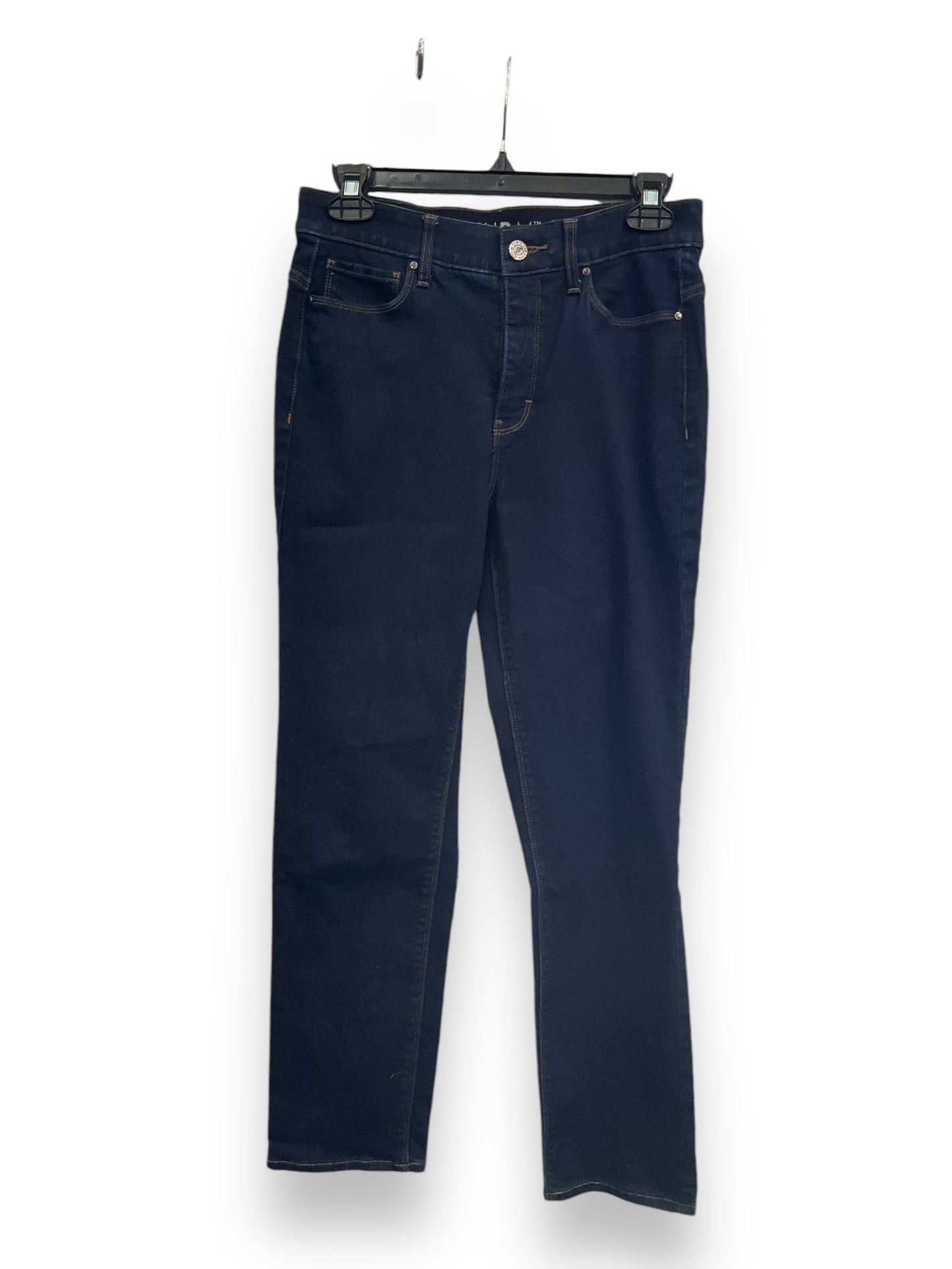 Jeans Straight By White House Black Market In Blue Denim, Size: 4