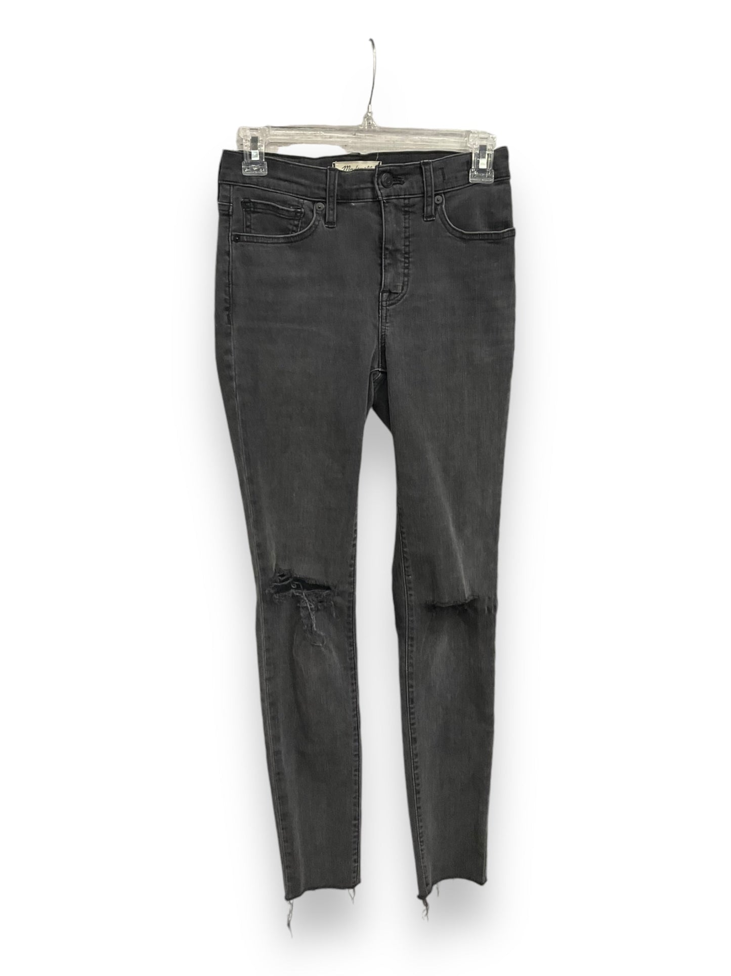 Jeans Straight By Madewell In Black Denim, Size: 2