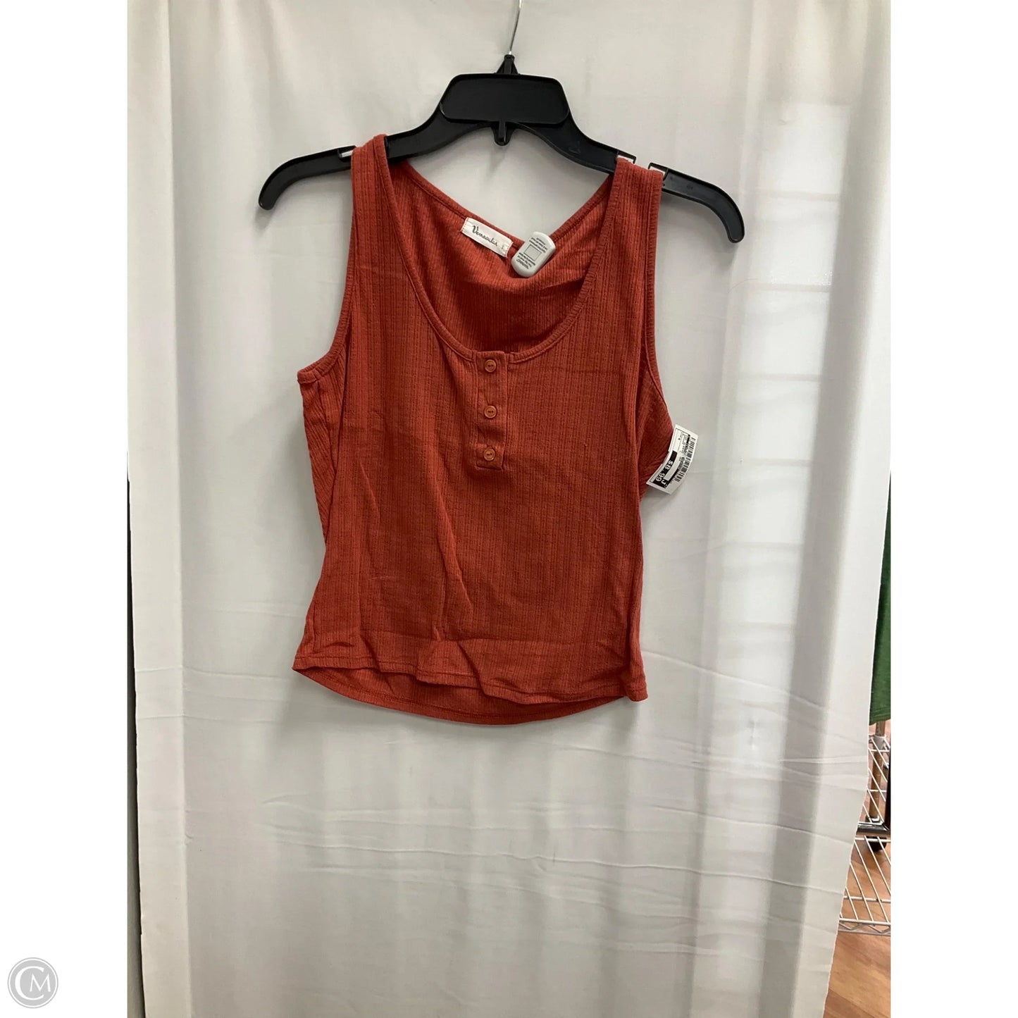 Top Sleeveless By Clothes Mentor In Orange, Size: S