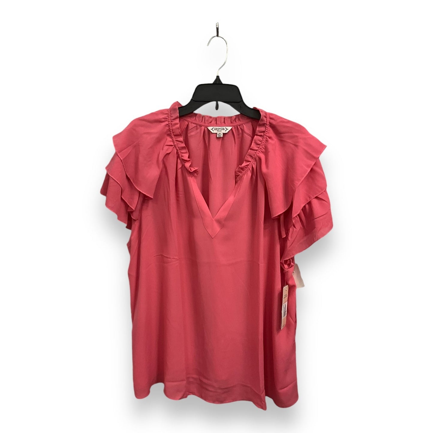 Top Short Sleeve By Nanette By Nanette Lepore In Pink, Size: 2x