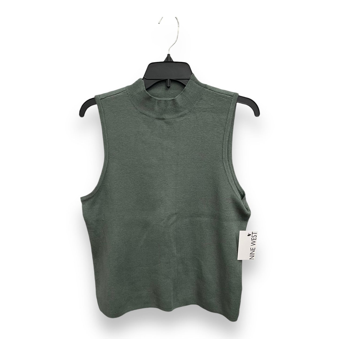 Top Sleeveless By Nine West Apparel In Green, Size: Xl