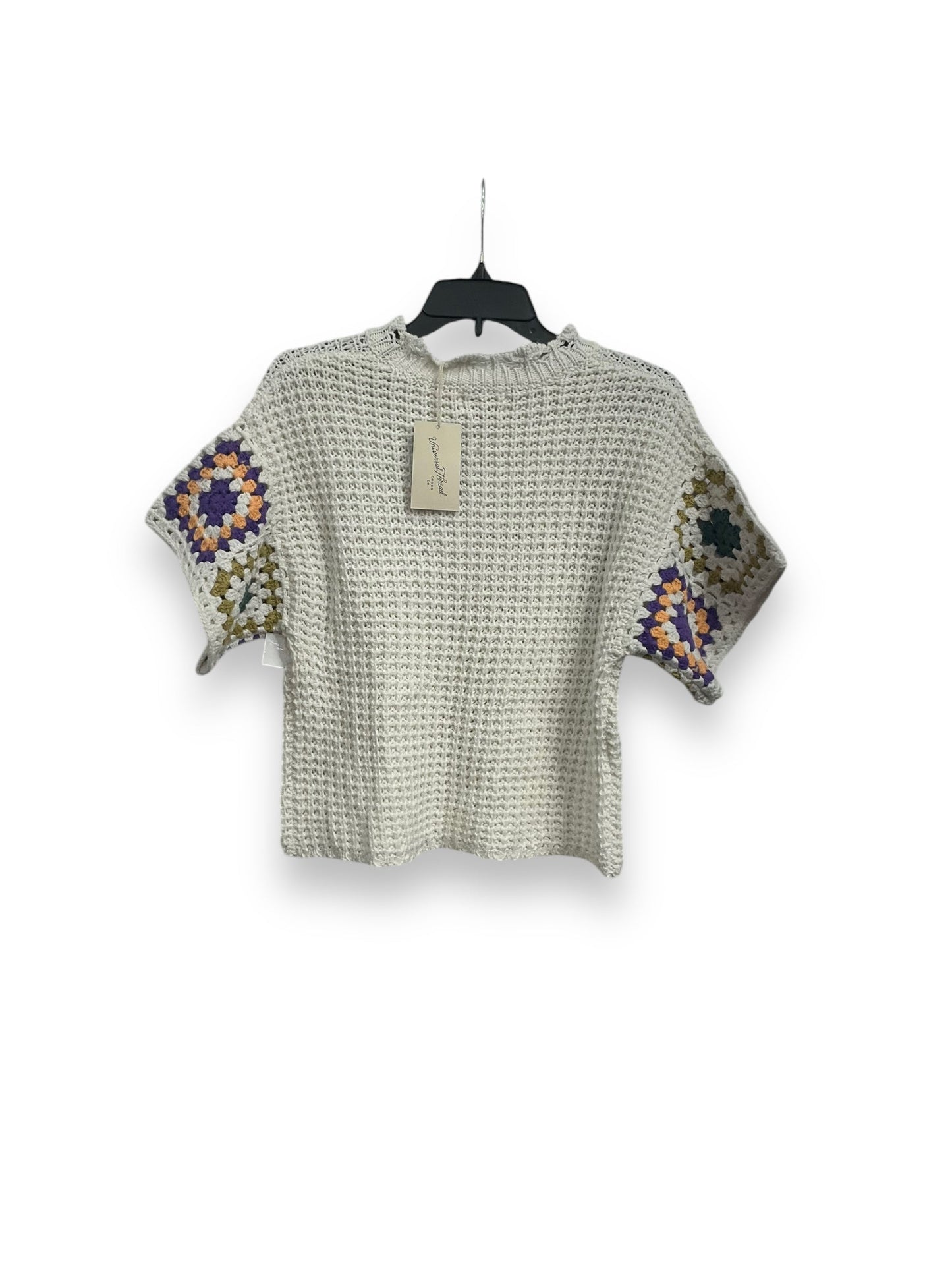 Sweater Short Sleeve By Universal Thread In Cream, Size: S