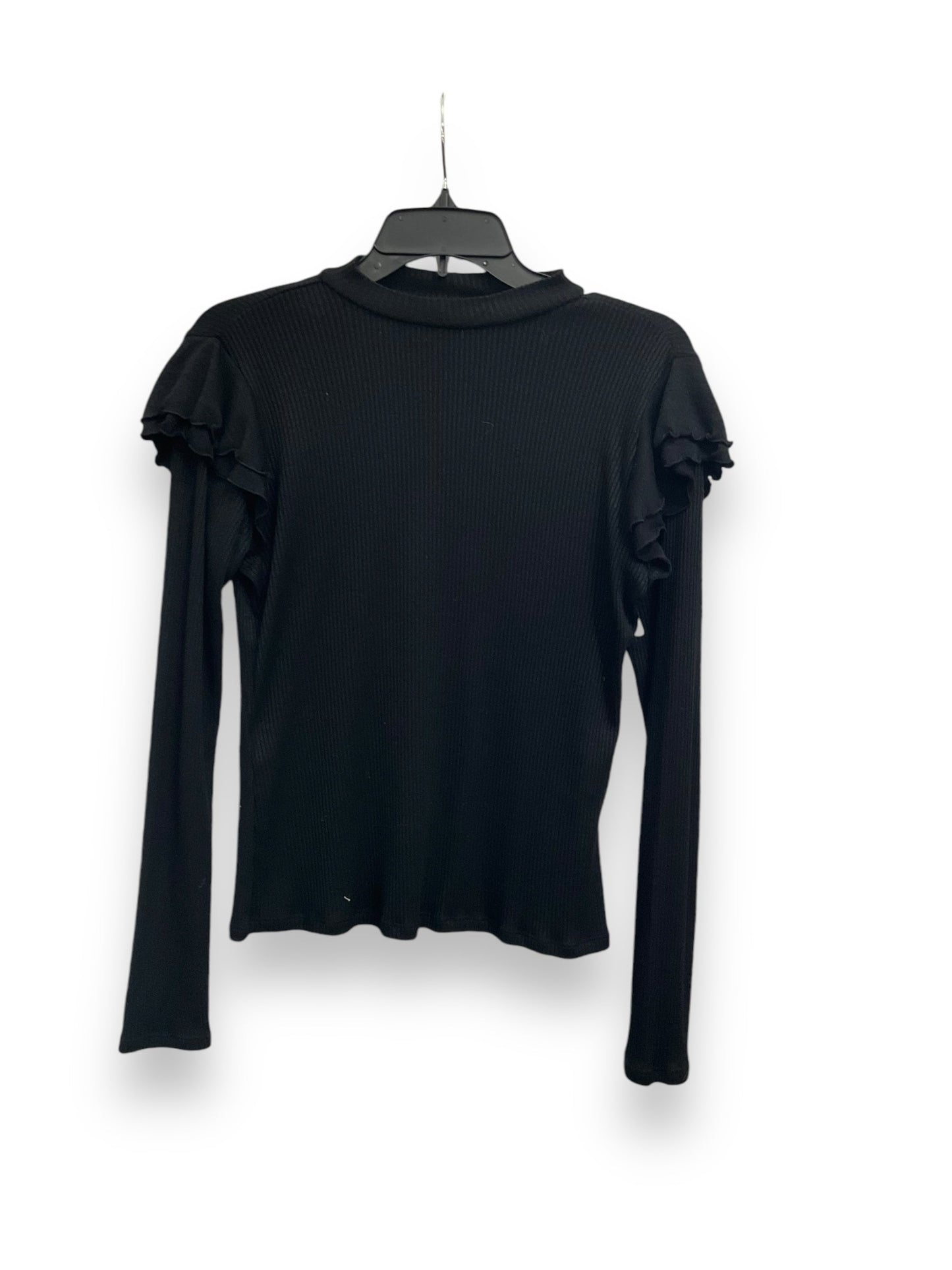 Top Long Sleeve Basic By Gap In Black, Size: Xs