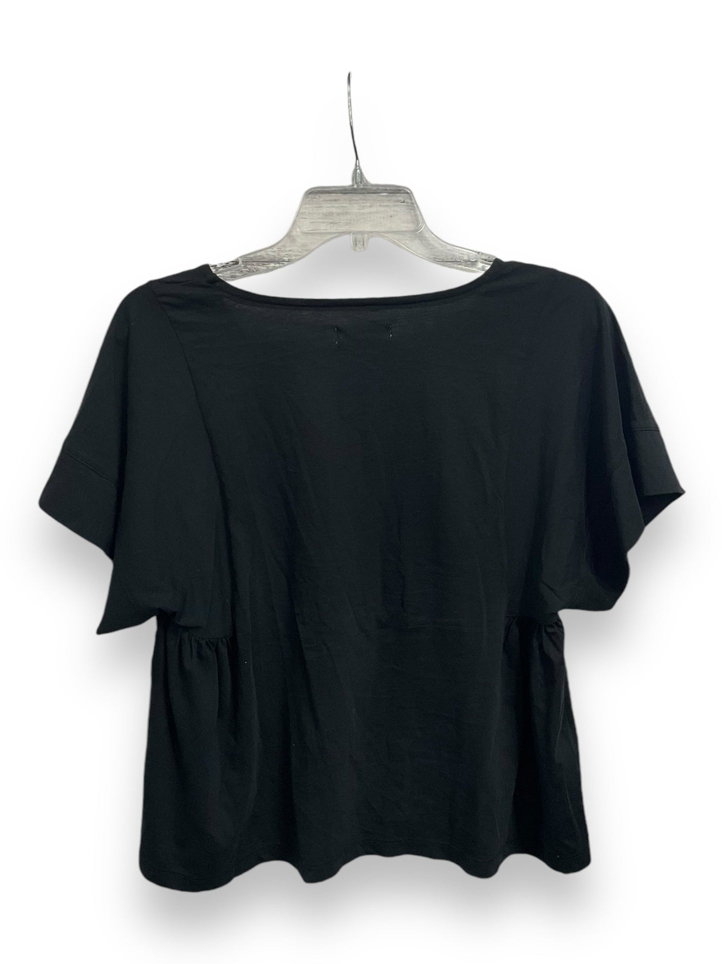 Top Short Sleeve Basic By Madewell In Black, Size: M