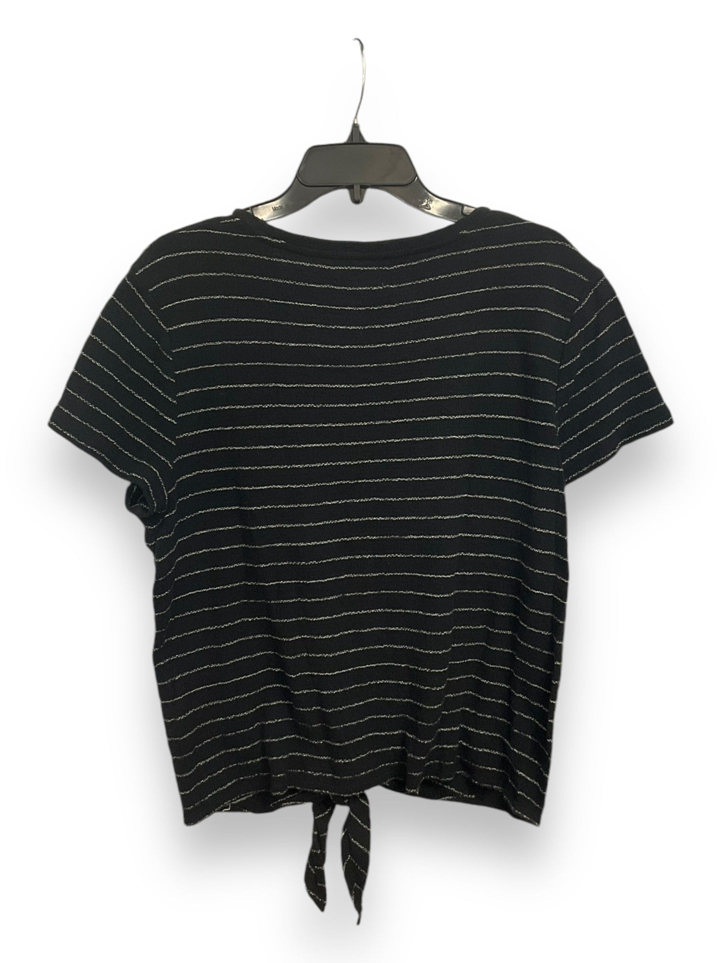 Top Short Sleeve Basic By Madewell In Striped Pattern, Size: L