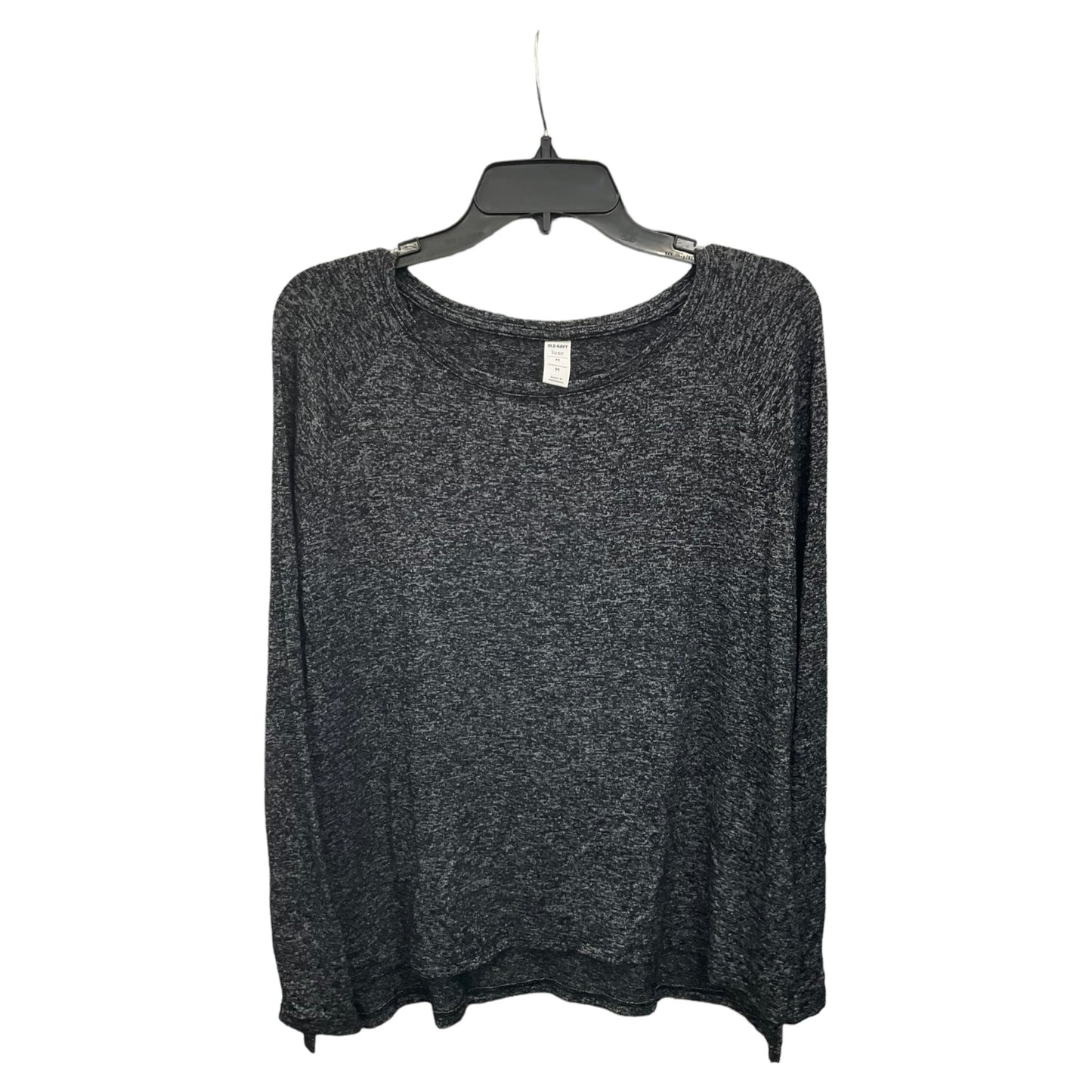 Black Grey Top Long Sleeve Old Navy, Size M