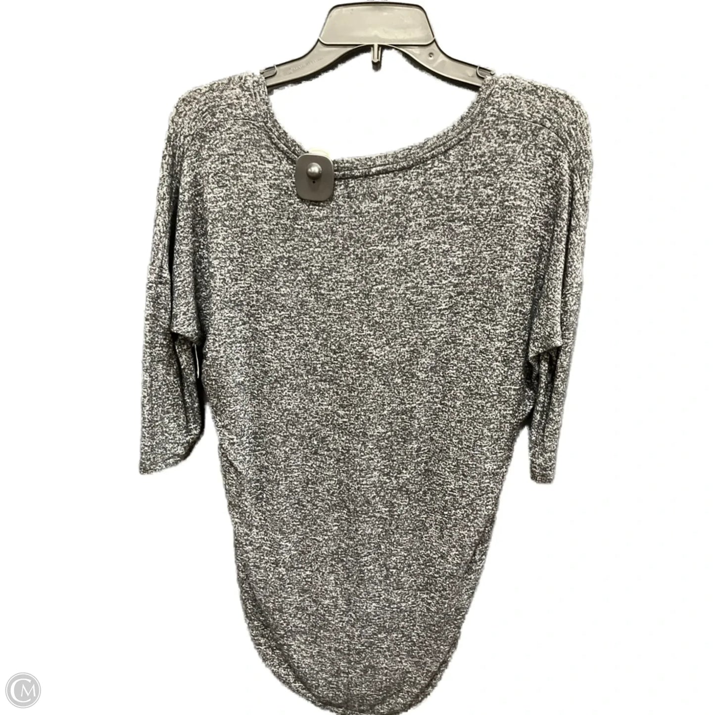 Top 3/4 Sleeve By Express In Grey, Size: Xs