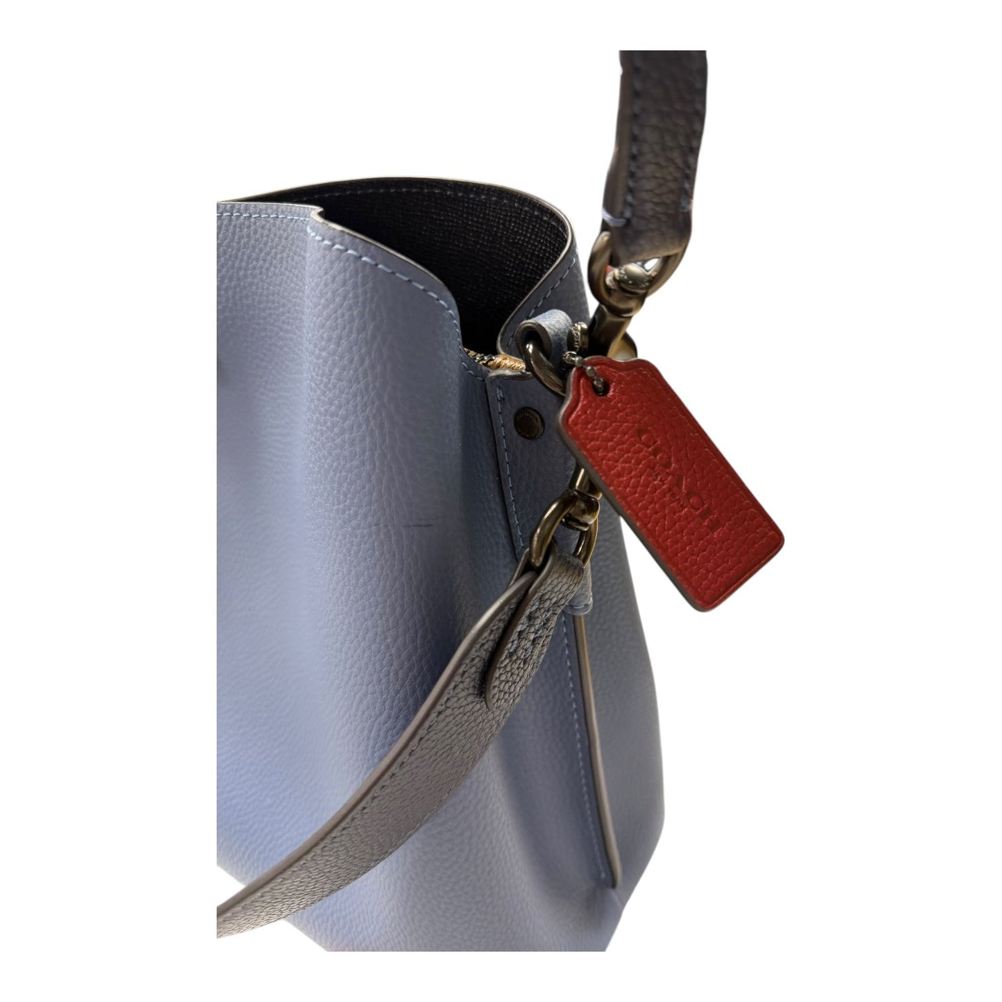 Handbag Designer By Coach In Blue, Size:Medium