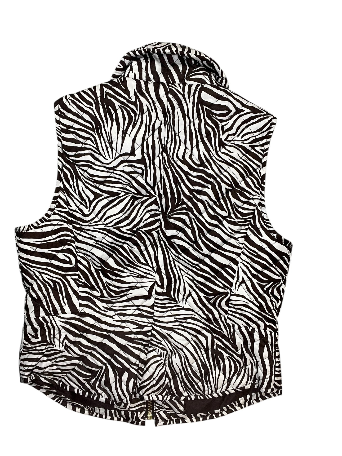 Vest Puffer & Quilted By Michael By Michael Kors In Zebra Print, Size:L