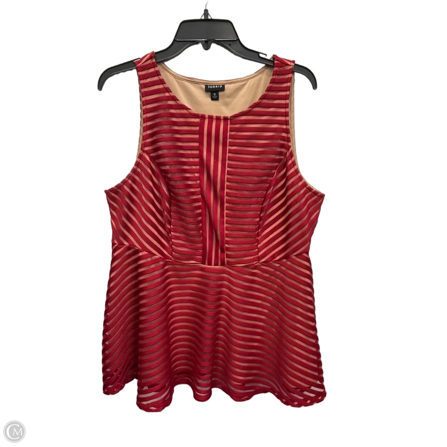 Top Sleeveless By Torrid In Red, Size: L