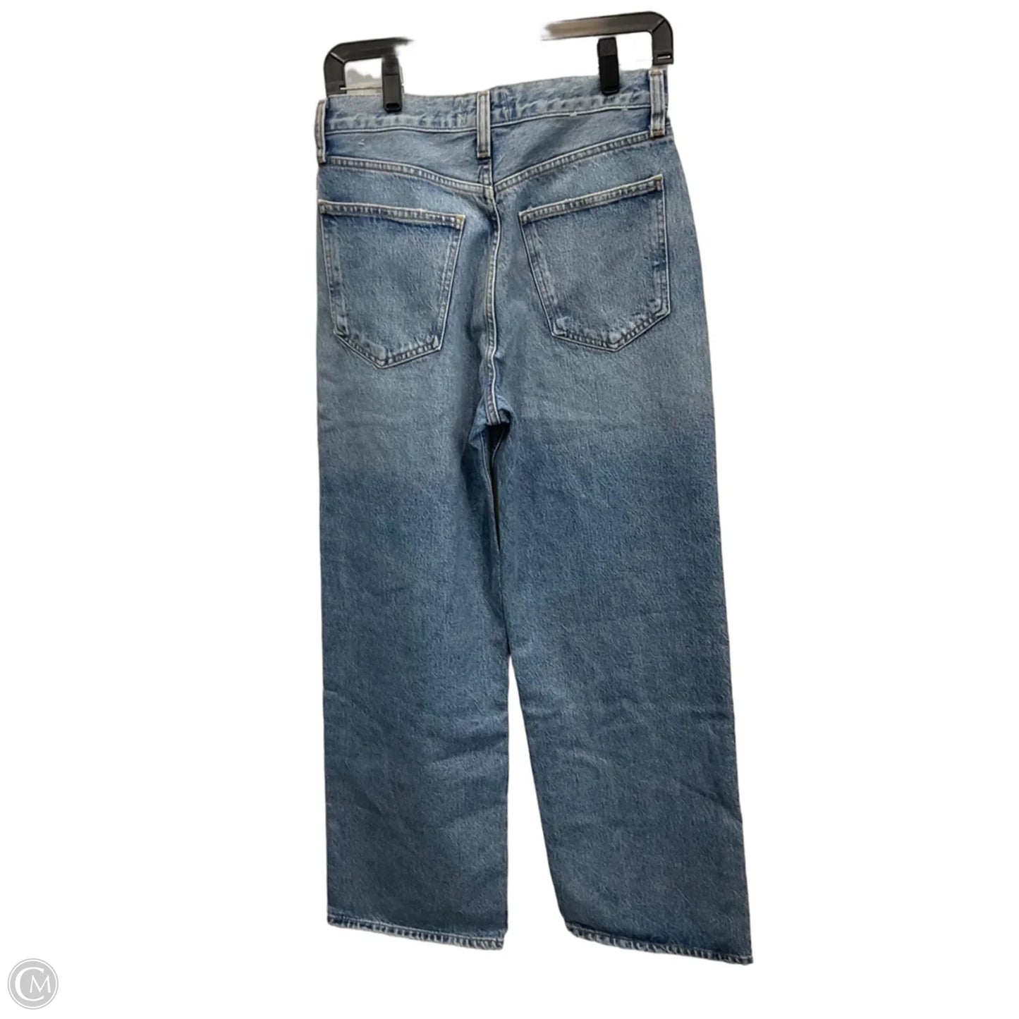 Jeans Wide Leg By Agolde In Blue Denim, Size: 2