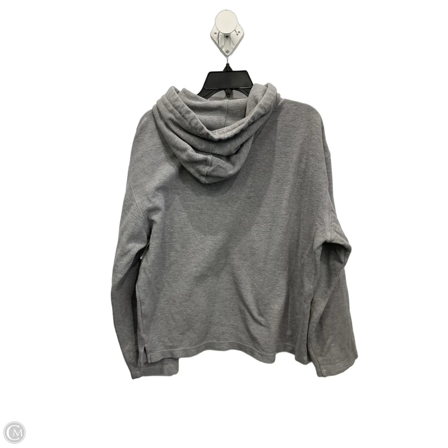 Sweatshirt Hoodie By Theory In Grey, Size: M