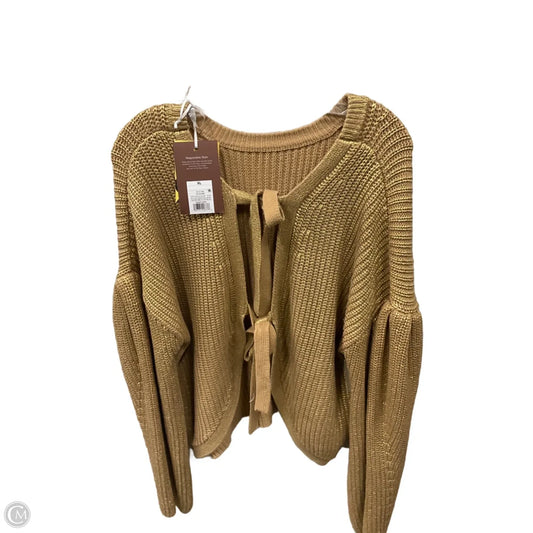 Sweater By Clothes Mentor In Gold, Size: Xl