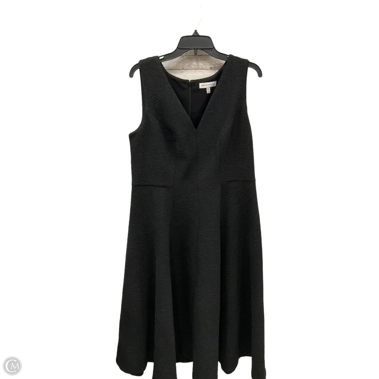 Dress Party Midi By Dress The Population In Black, Size: 1x