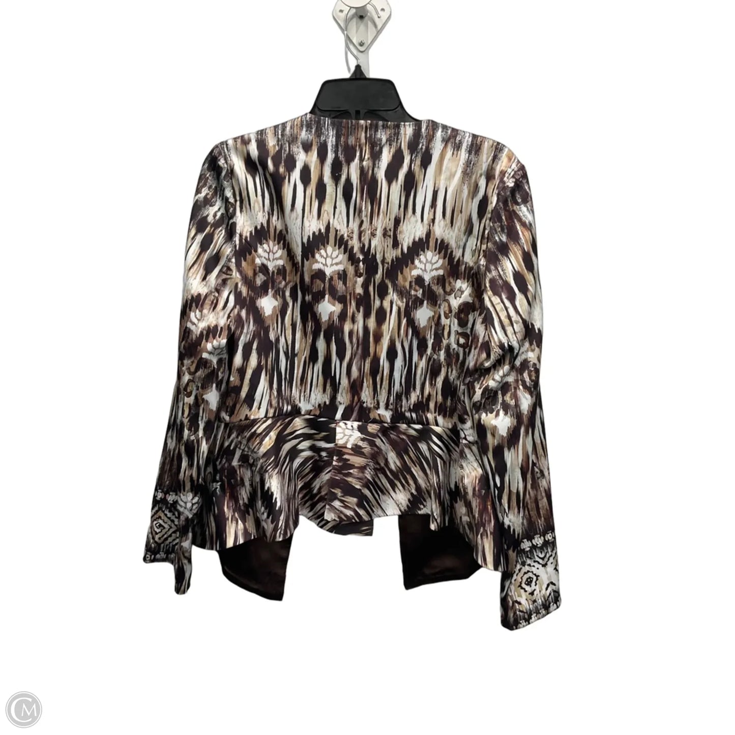 Blazer By Clothes Mentor In Brown, Size: L