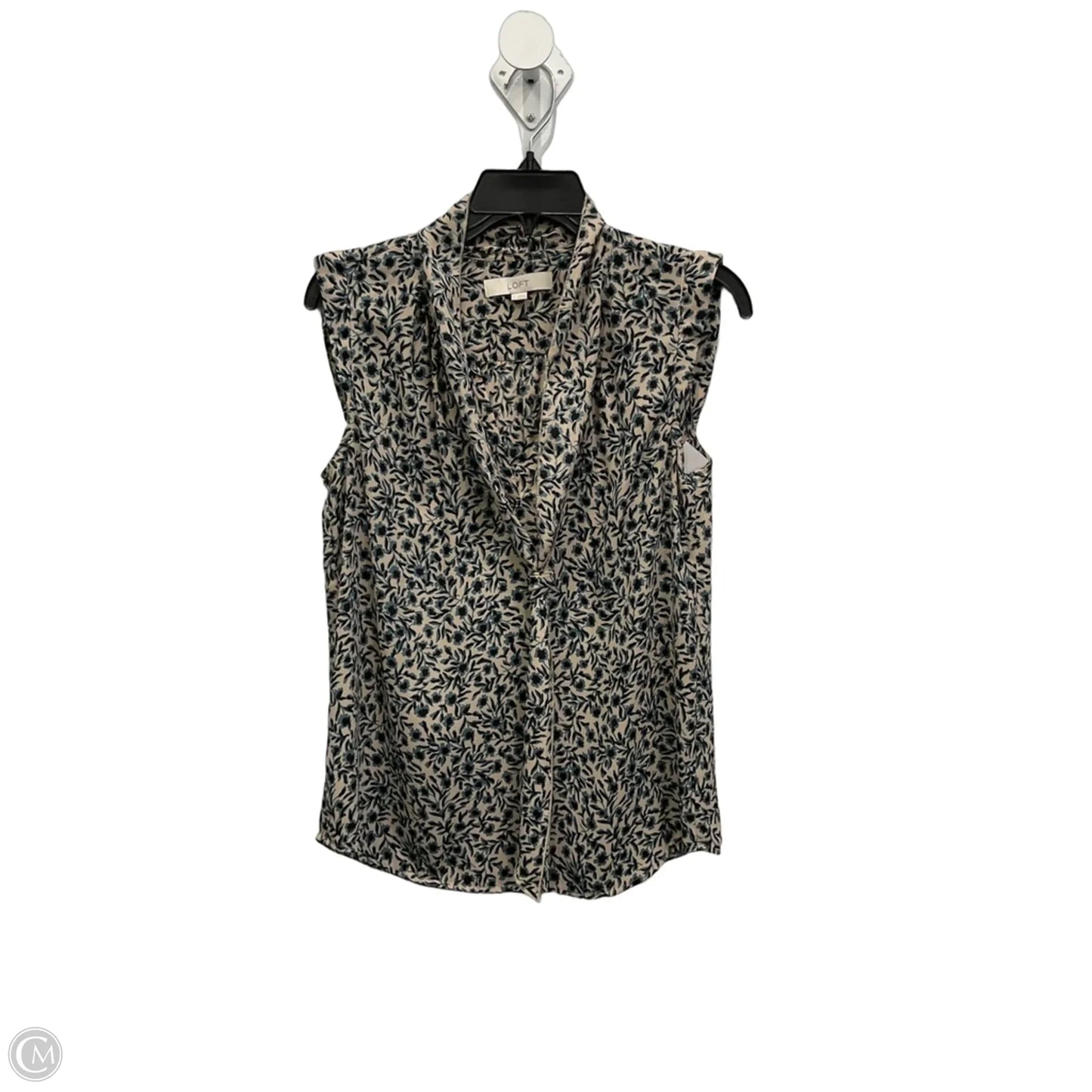 Top Sleeveless By Loft In Tan, Size: S