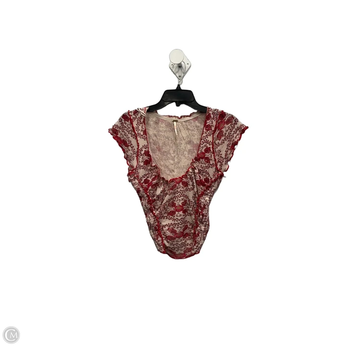 Top Short Sleeve By Free People In Red, Size: S
