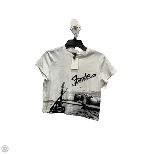 Top Short Sleeve Basic By Clothes Mentor In White, Size: M