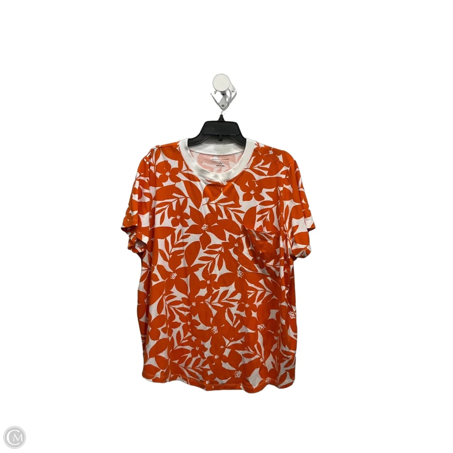 Top Short Sleeve By Universal Standard In Orange, Size: M