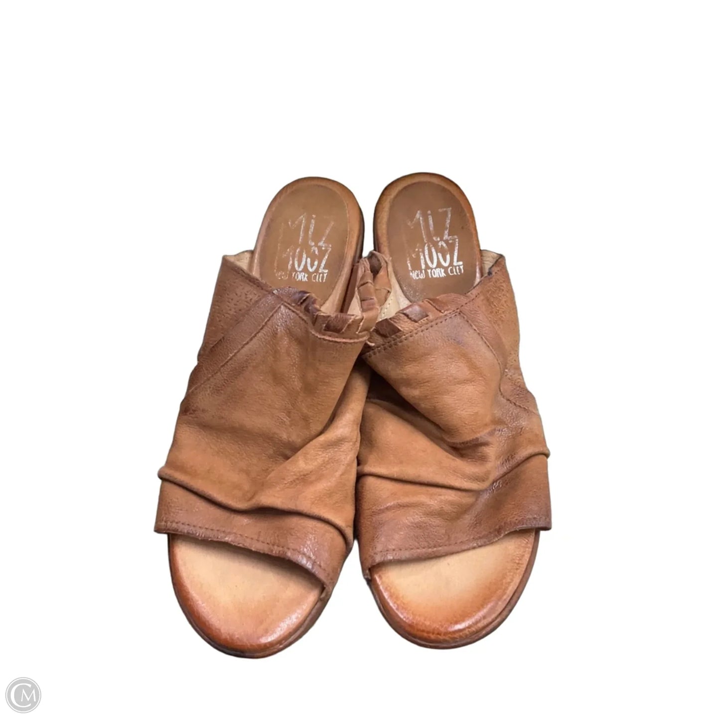 Shoes Heels Wedge By Miz Mooz In Brown, Size: 7.5