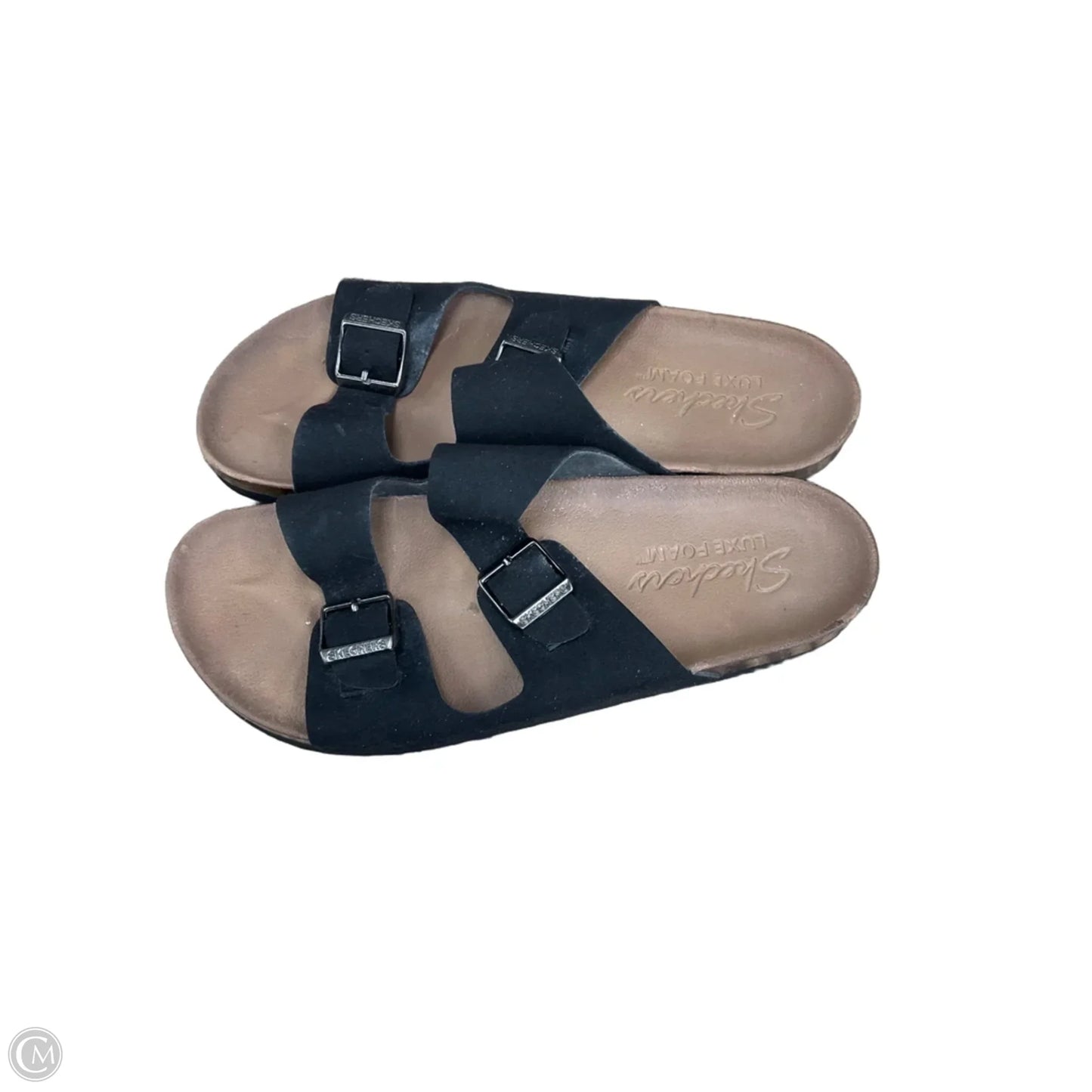 Sandals Flats By Skechers In Black, Size: 10