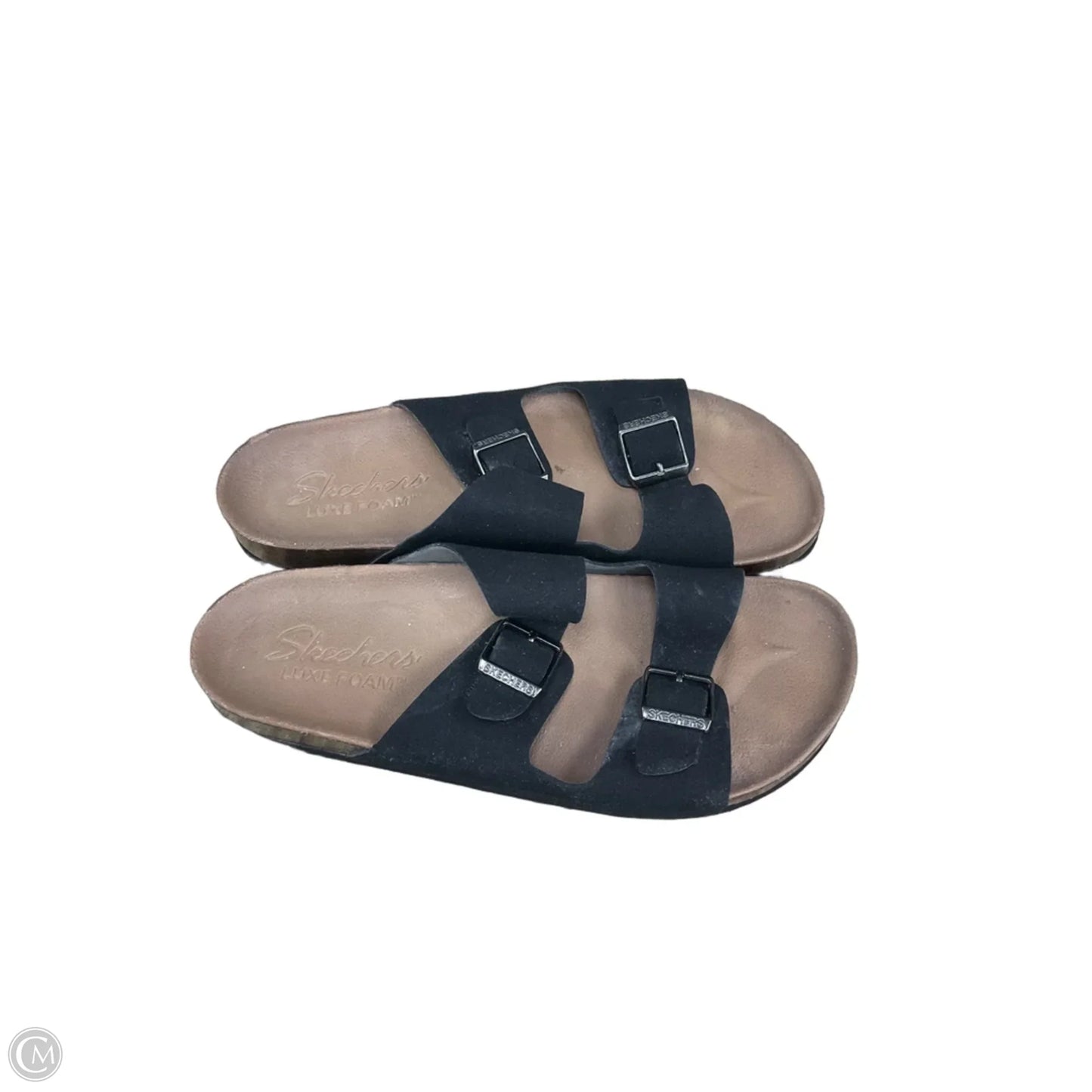 Sandals Flats By Skechers In Black, Size: 10