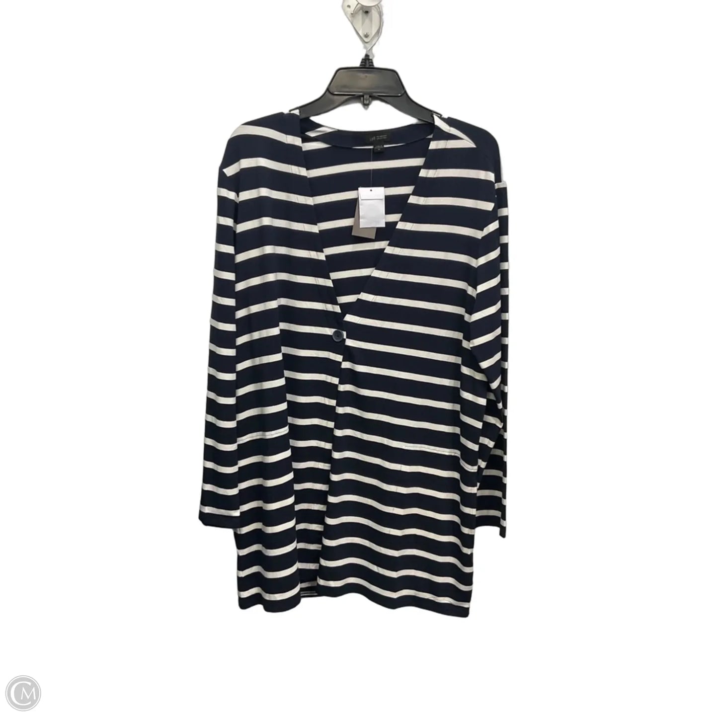 Cardigan By J. Jill In Striped Pattern, Size: Xl