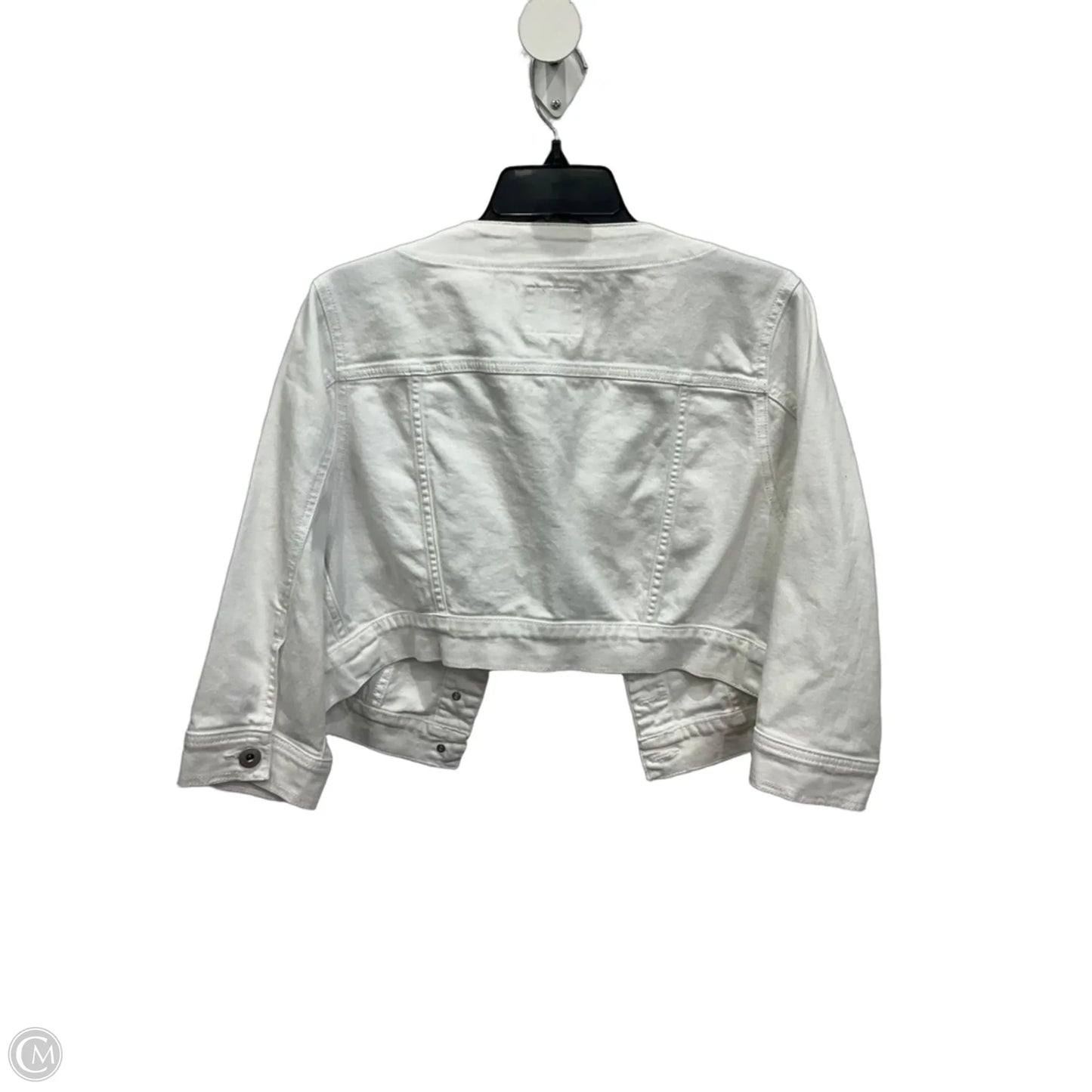Jacket Denim By Torrid In White Denim, Size: L