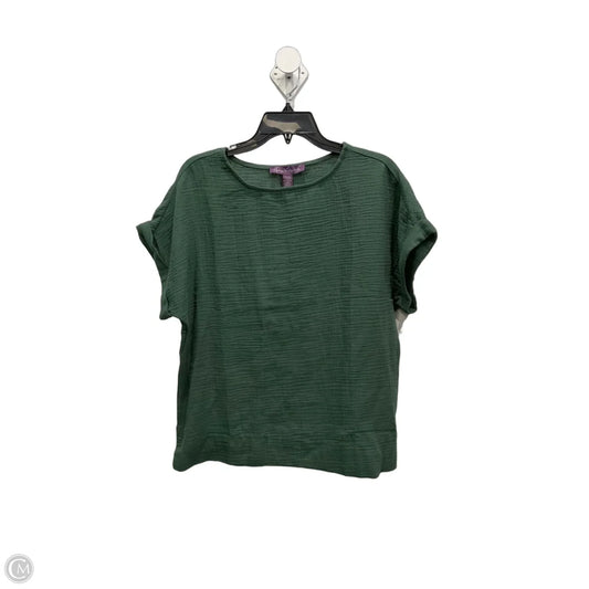 Top Short Sleeve By Gloria Vanderbilt In Green, Size: M