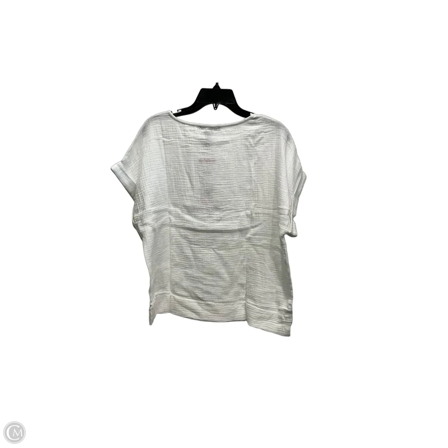 Top Short Sleeve By Gloria Vanderbilt In White, Size: M