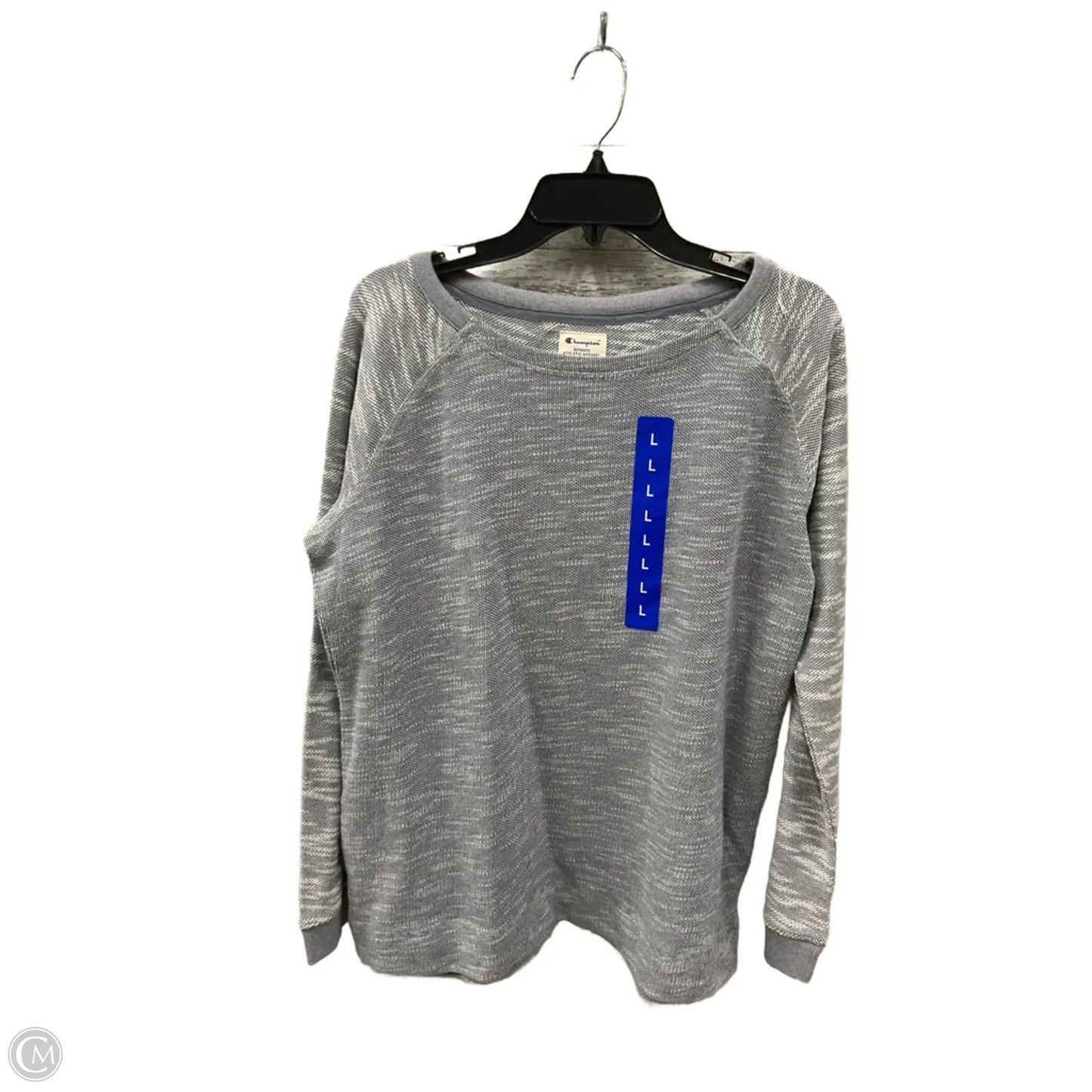 Sweatshirt Crewneck By Champion In Grey, Size: L