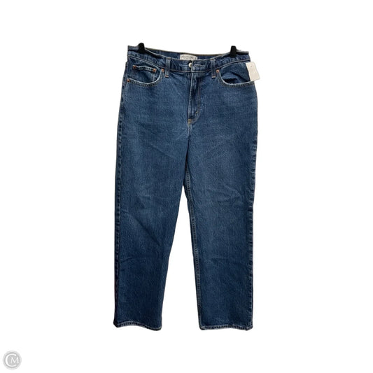 Jeans Straight By Abercrombie And Fitch In Blue Denim, Size: 8