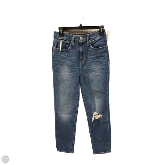 Jeans Straight By Madewell In Blue Denim, Size: 4