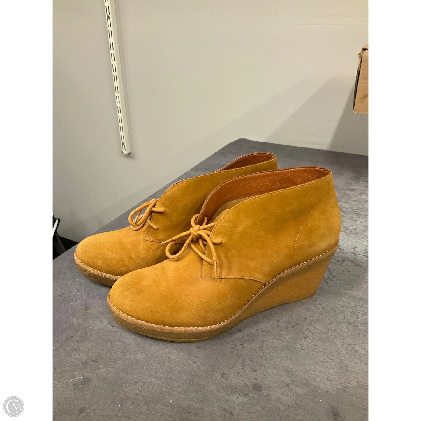 Boots Ankle Heels By Cole-haan In Orange, Size: 8.5