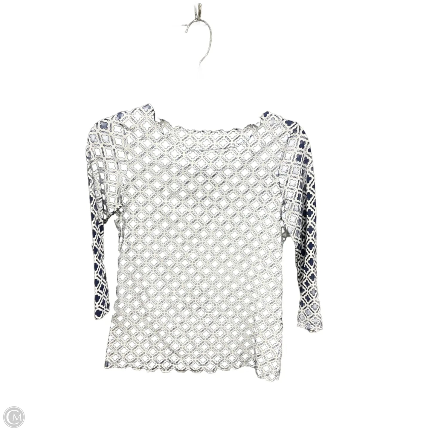 Top 3/4 Sleeve By Talbots In Blue, Size: Sp