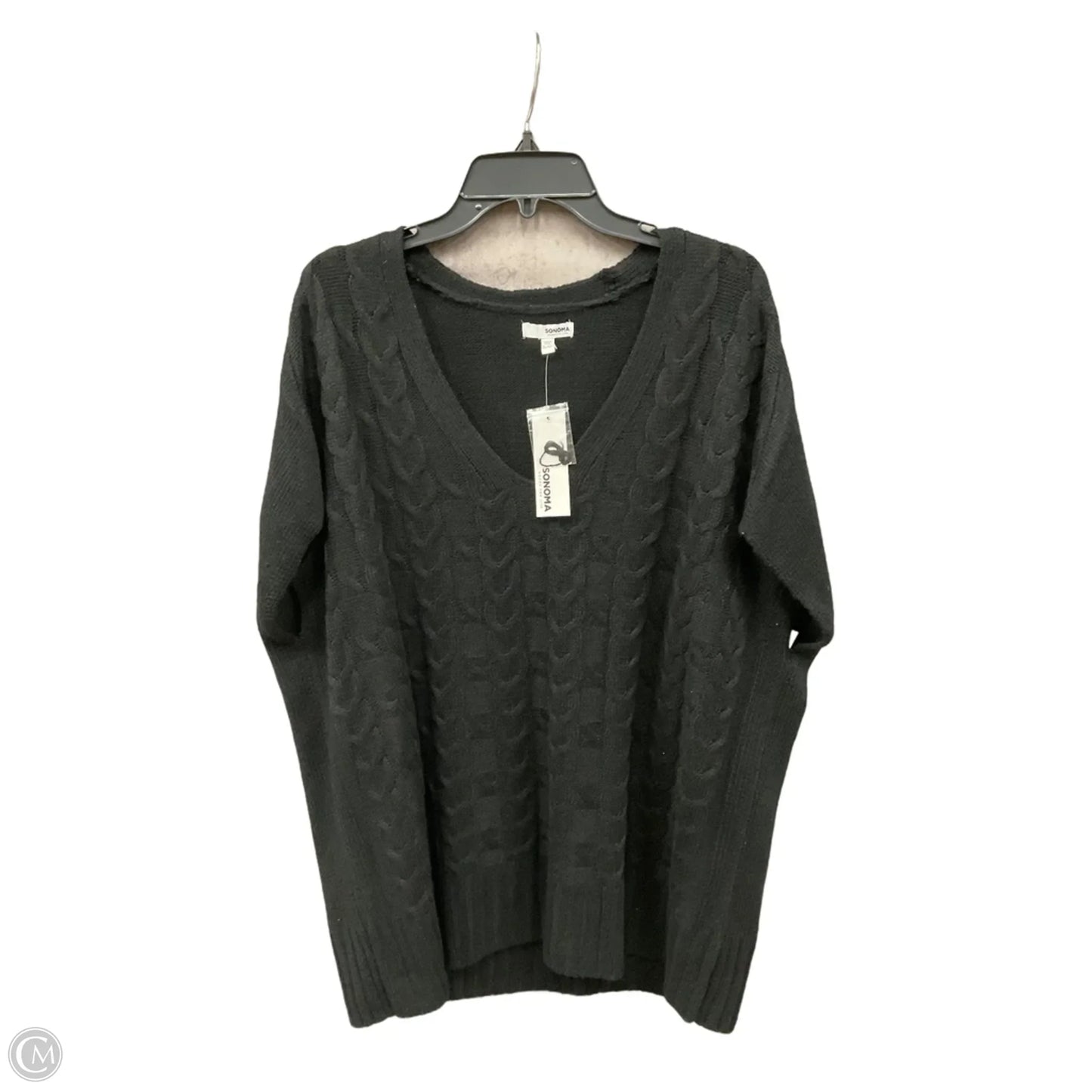 Sweater Short Sleeve By Sonoma In Black, Size: S