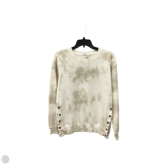 Sweatshirt Crewneck By Abercrombie And Fitch In Tan, Size: S