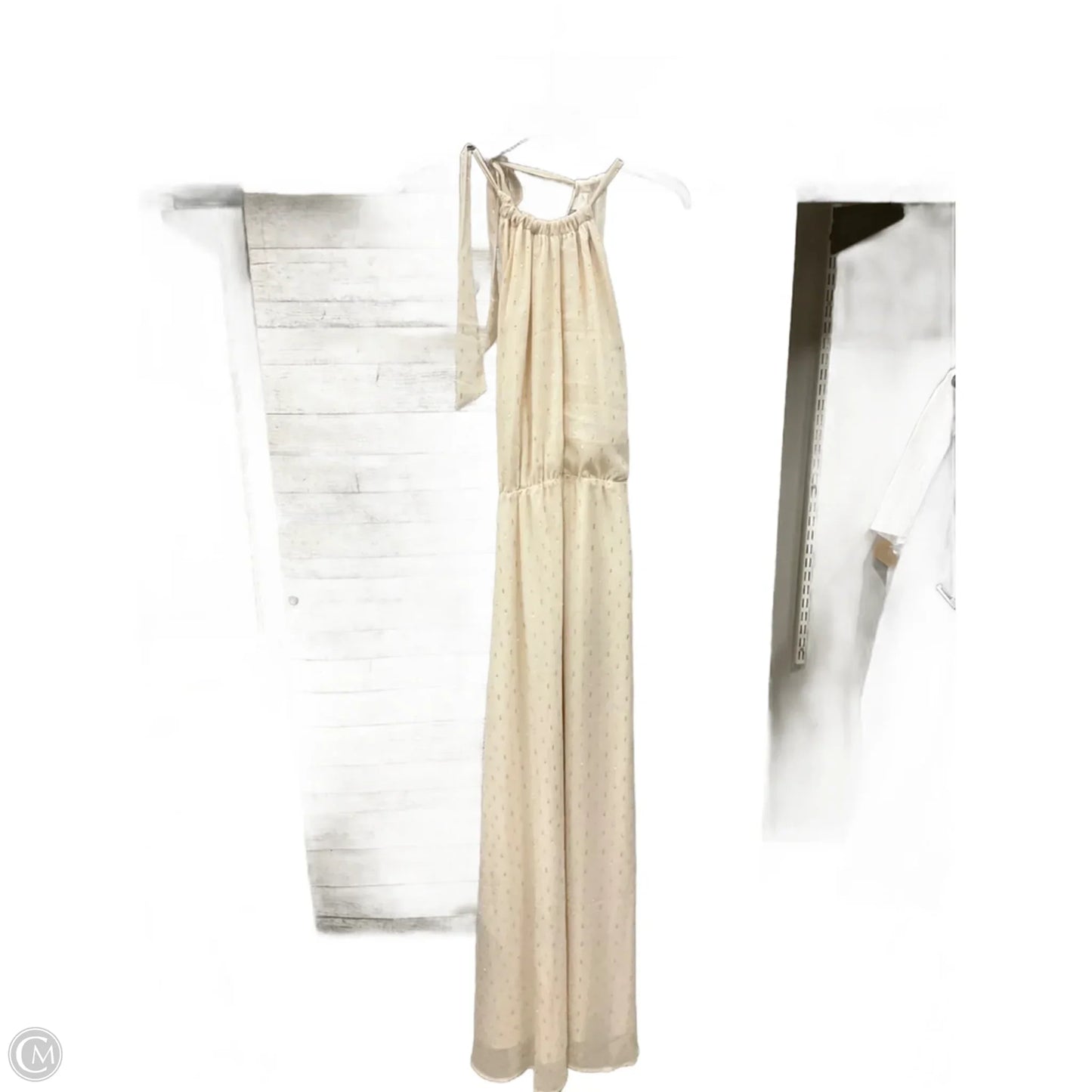 Dress Casual Maxi By Modcloth In Cream, Size: L