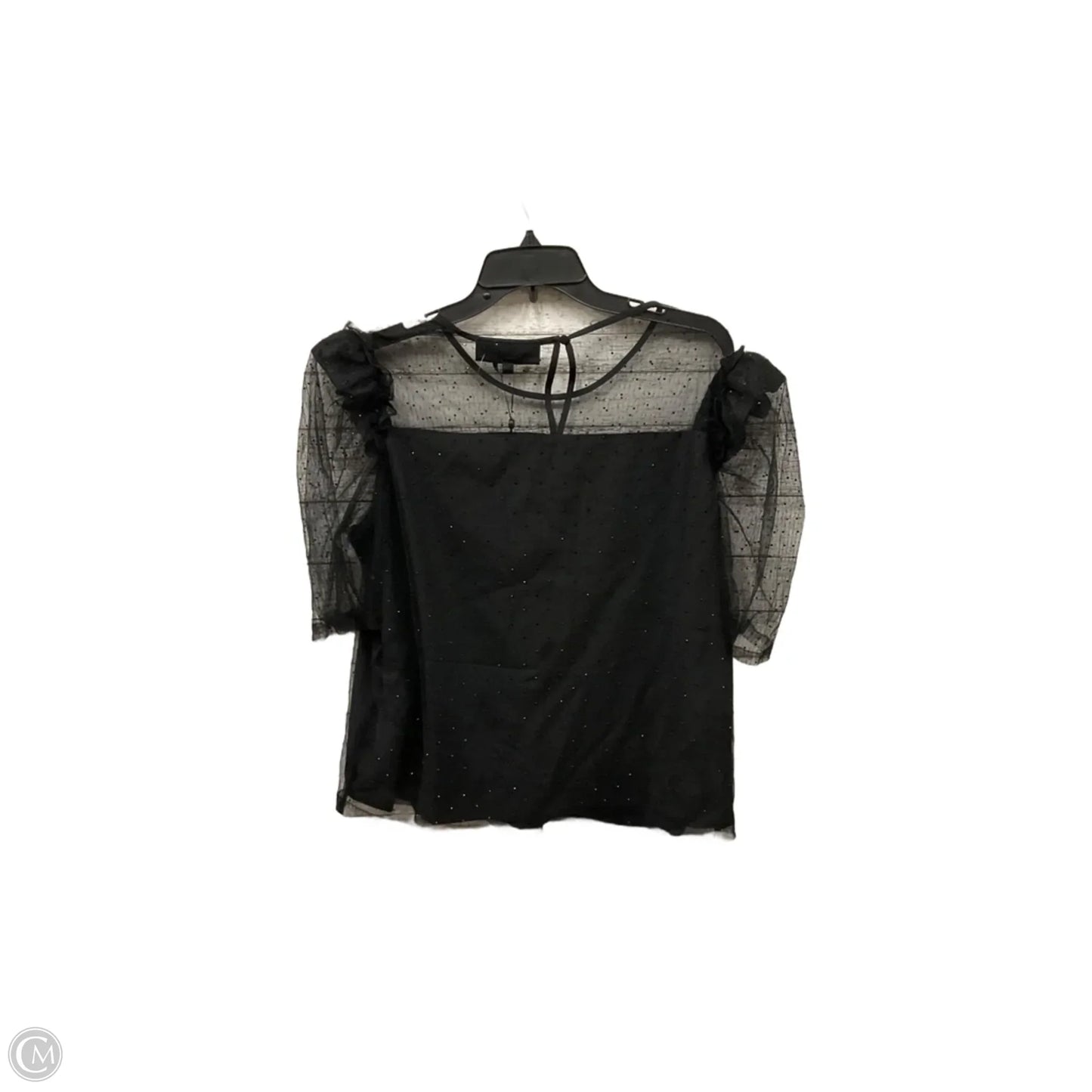 Top Short Sleeve By Dkny In Black, Size: Xl