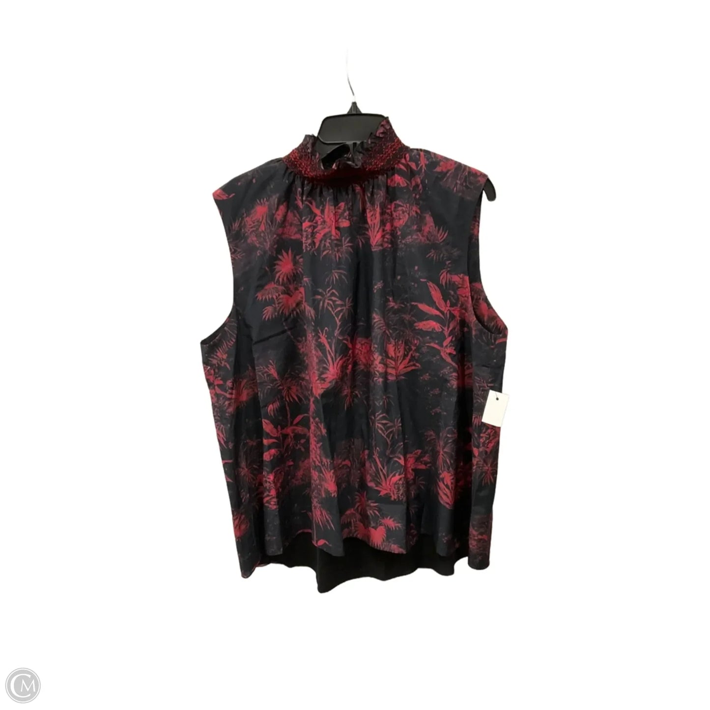 Top Sleeveless By Cma In Red, Size: Xl