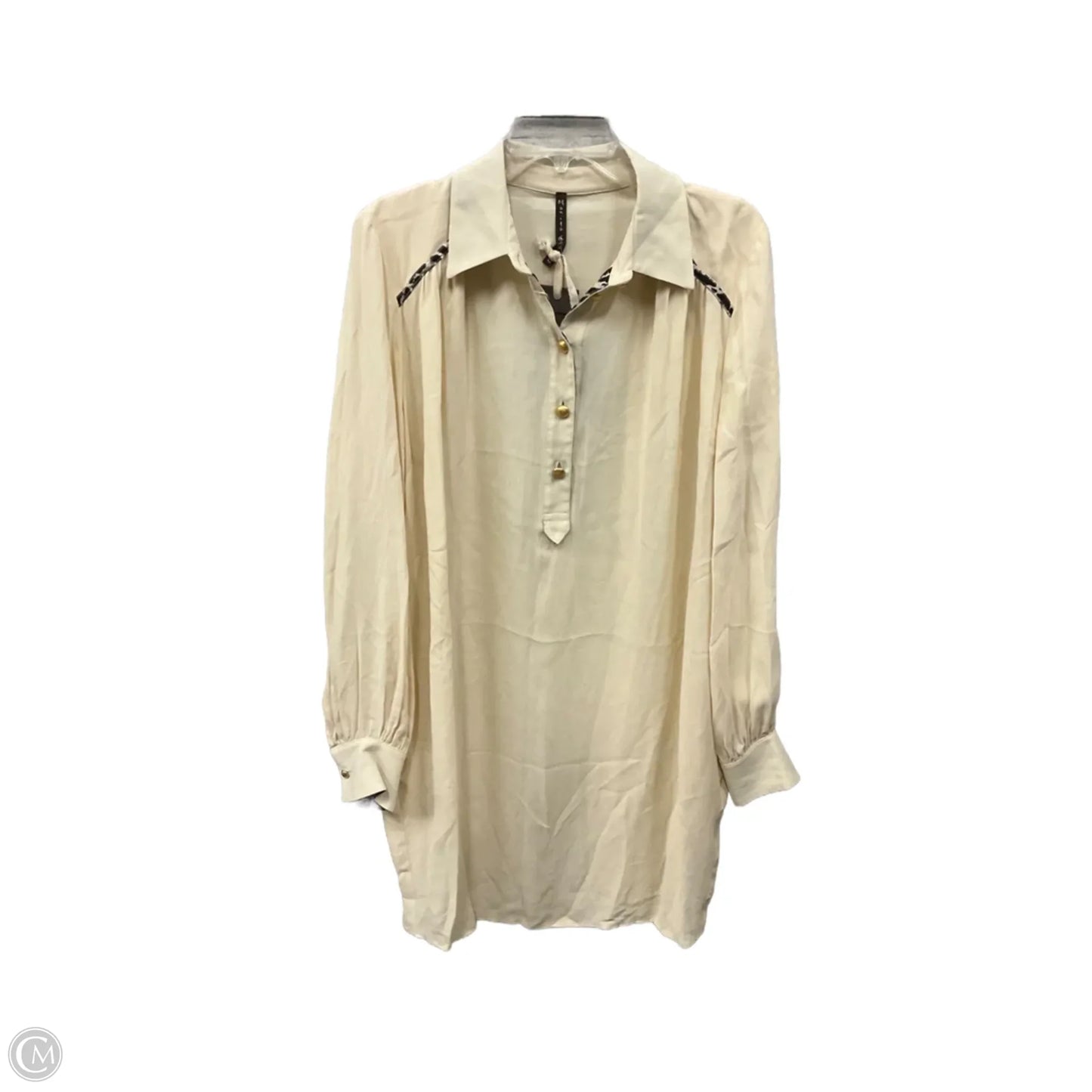 Dress Casual Midi By Cmb In Cream, Size: Xl