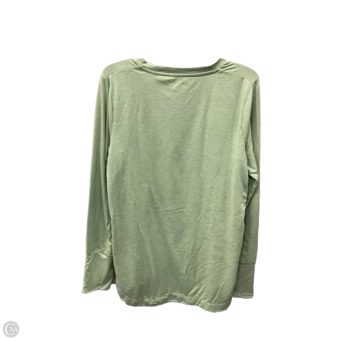 Athletic Top Long Sleeve Crewneck By Athleta In Green, Size: L